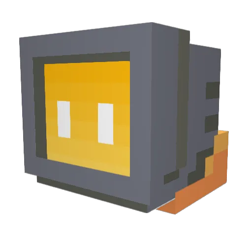 zhibi356 Minecraft avatar head, 3D render