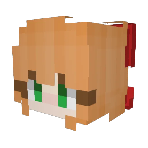 zhichong Minecraft avatar head, 3D render