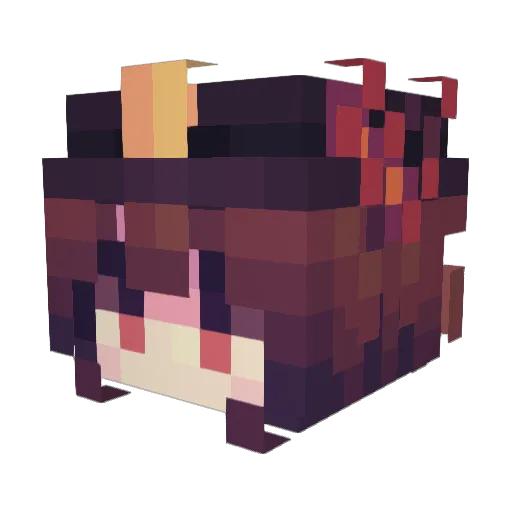 zhiji520 Minecraft avatar head, 3D render