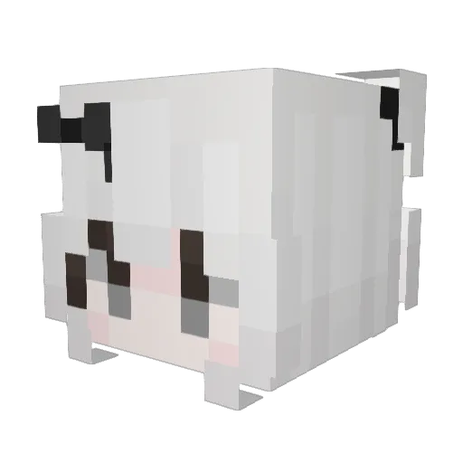 zhilengleng Minecraft avatar head, 3D render