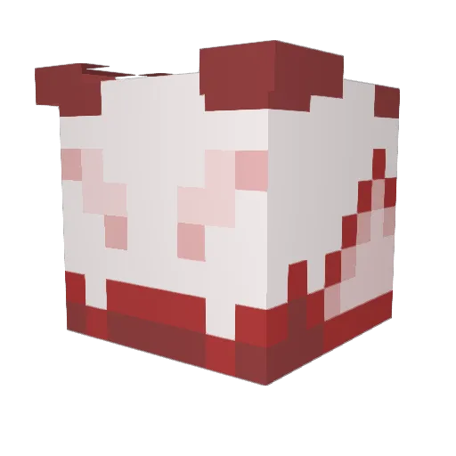 zhiluoluo Minecraft avatar head, 3D render