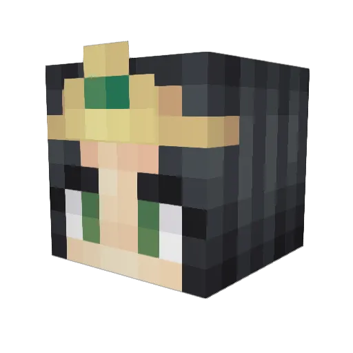 zhiqo Minecraft avatar head, 3D render