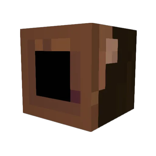 zhirvp Minecraft avatar head, 3D render