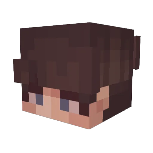 zhiyu00 Minecraft avatar head, 3D render