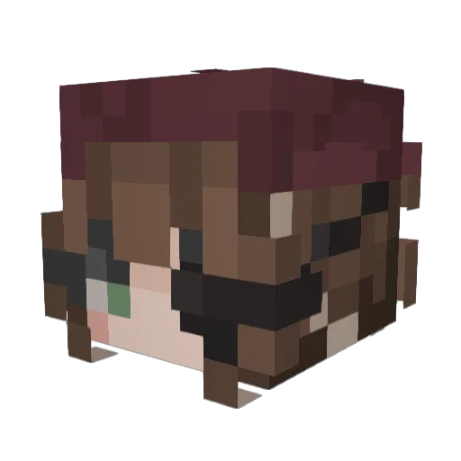 zholly Minecraft avatar head, 3D render