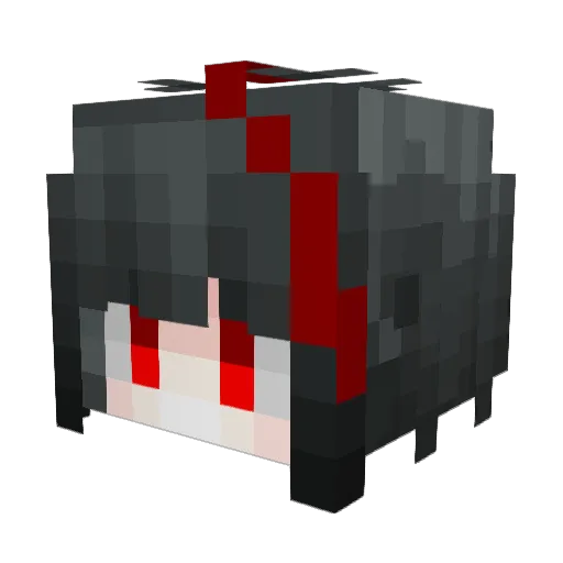zhongoh Minecraft avatar head, 3D render