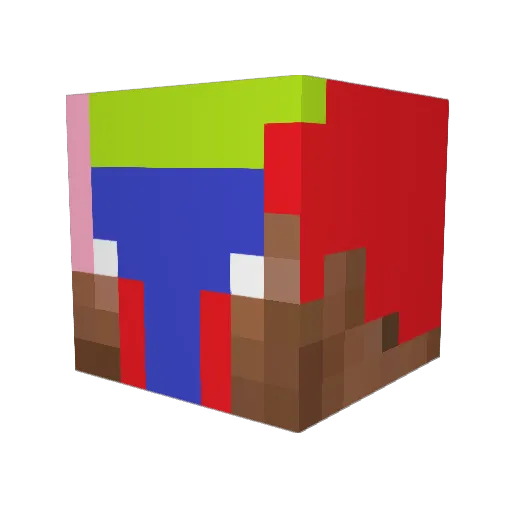 zhou_enlai Minecraft avatar head, 3D render