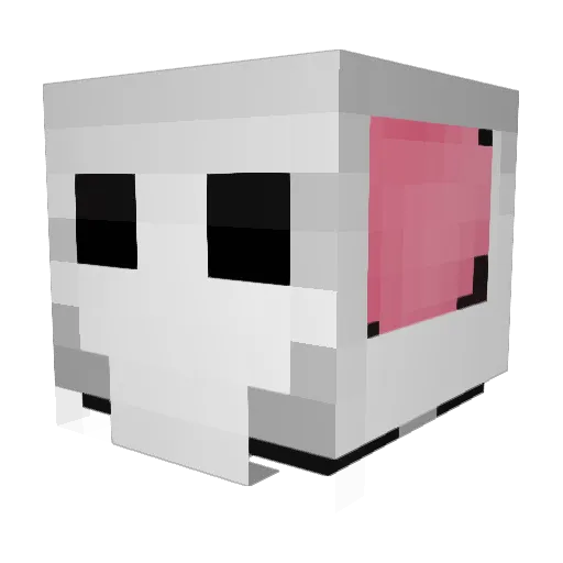 zhouo Minecraft avatar head, 3D render
