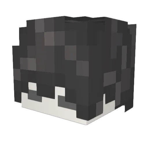 zhu_o Minecraft avatar head, 3D render