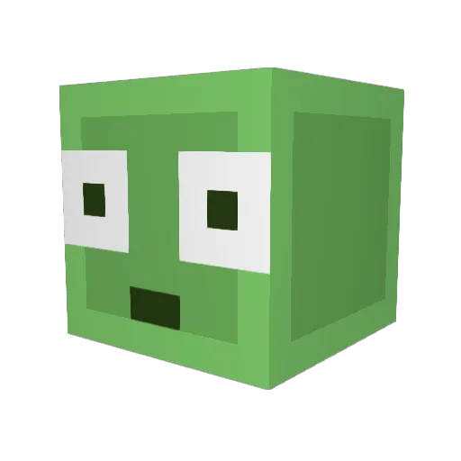 zhubes Minecraft avatar head, 3D render