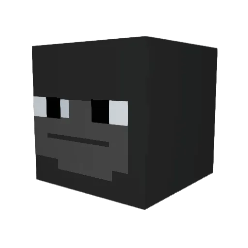 zhykloo Minecraft avatar head, 3D render
