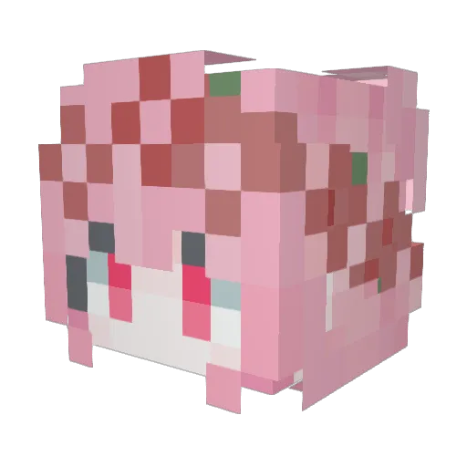 zhz0123 Minecraft avatar head, 3D render