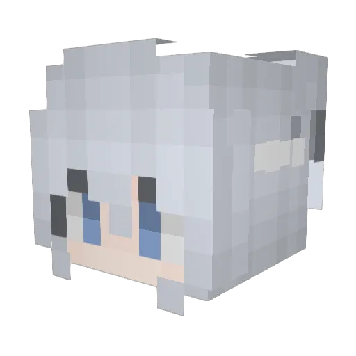 zhz8951 Minecraft avatar head, 3D render