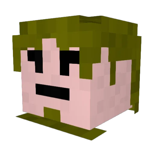 zi11ion Minecraft avatar head, 3D render