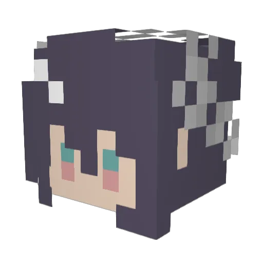 zi1chs2 Minecraft avatar head, 3D render