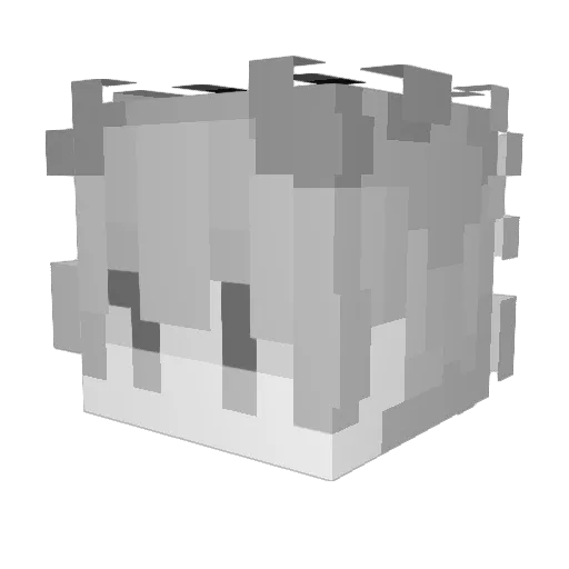 ziZql Minecraft avatar head, 3D render