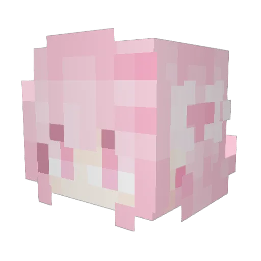 zi_xian Minecraft avatar head, 3D render
