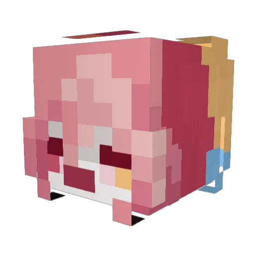 ziakita Minecraft avatar head, 3D render