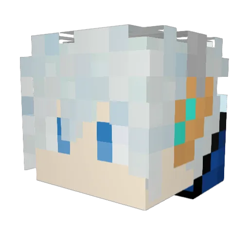zicheng233 Minecraft avatar head, 3D render