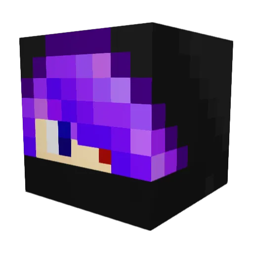 zichi_01 Minecraft avatar head, 3D render