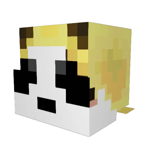zickenlps Minecraft avatar head, 3D render