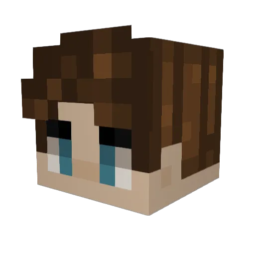 zicz Minecraft avatar head, 3D render