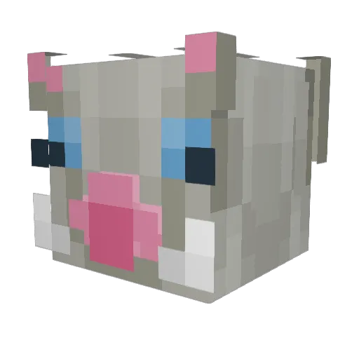 zidane162 Minecraft avatar head, 3D render
