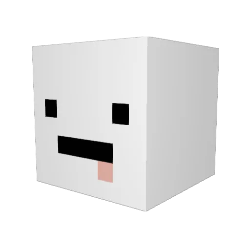 ziddydyumbum Minecraft avatar head, 3D render