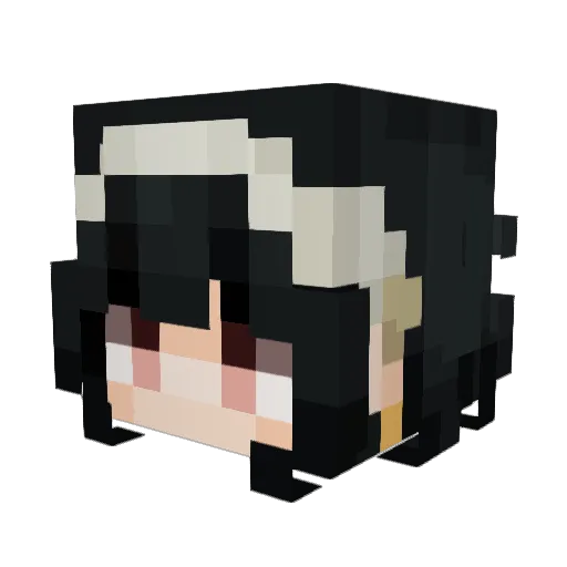zidisti Minecraft avatar head, 3D render