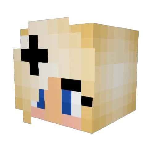 zie_mia Minecraft avatar head, 3D render
