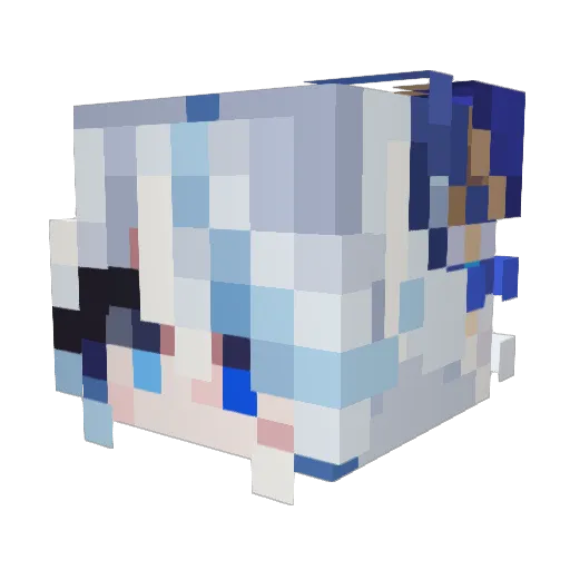 ziegenpenes Minecraft avatar head, 3D render