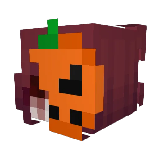 zienux Minecraft avatar head, 3D render