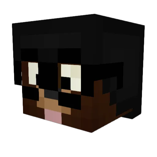 ziesey Minecraft avatar head, 3D render