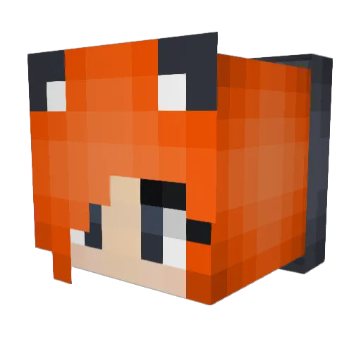 ziggipop1 Minecraft avatar head, 3D render