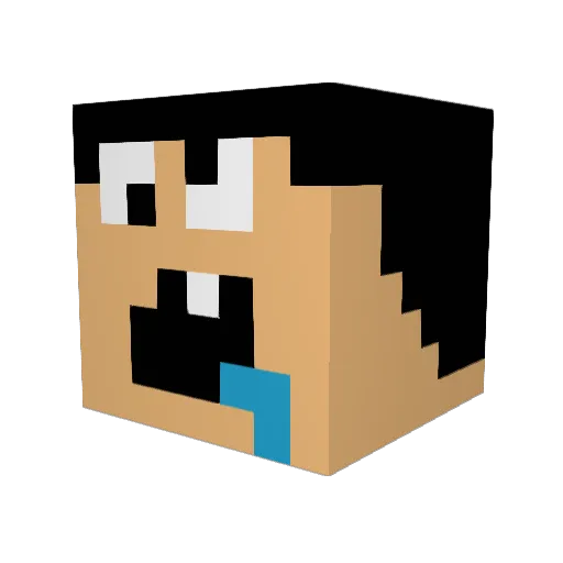 ziggycraft Minecraft avatar head, 3D render