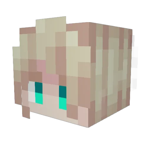 ziggyg Minecraft avatar head, 3D render