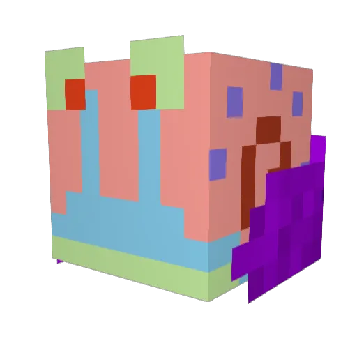ziggysoftpaws Minecraft avatar head, 3D render