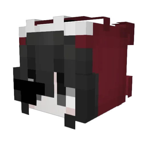 zigoon Minecraft avatar head, 3D render