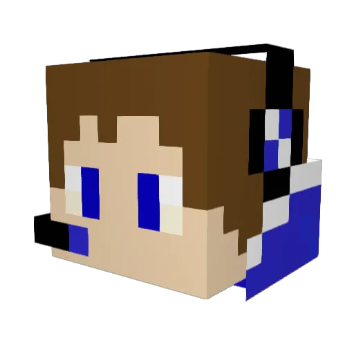 zigzagjagz Minecraft avatar head, 3D render
