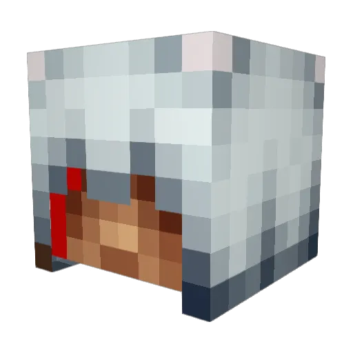 zigzagpro Minecraft avatar head, 3D render