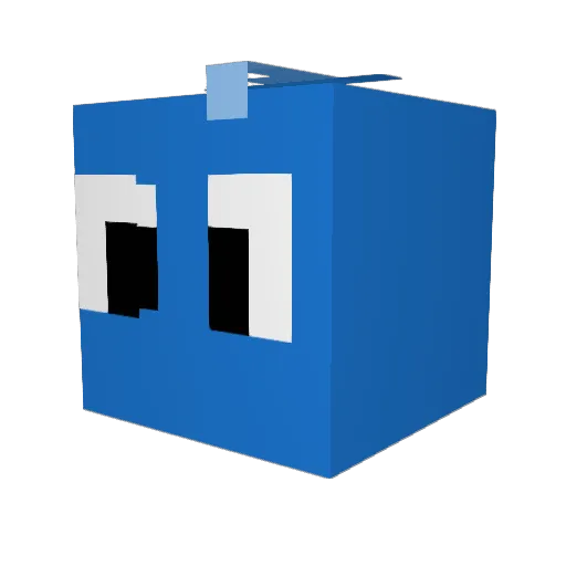 zigzeon Minecraft avatar head, 3D render