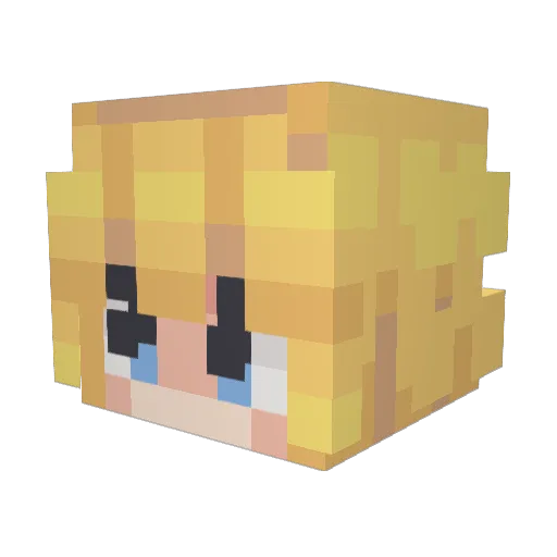 zigzuko Minecraft avatar head, 3D render