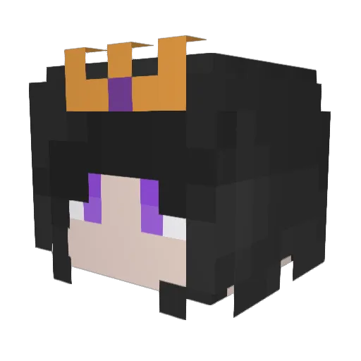 zihang Minecraft avatar head, 3D render