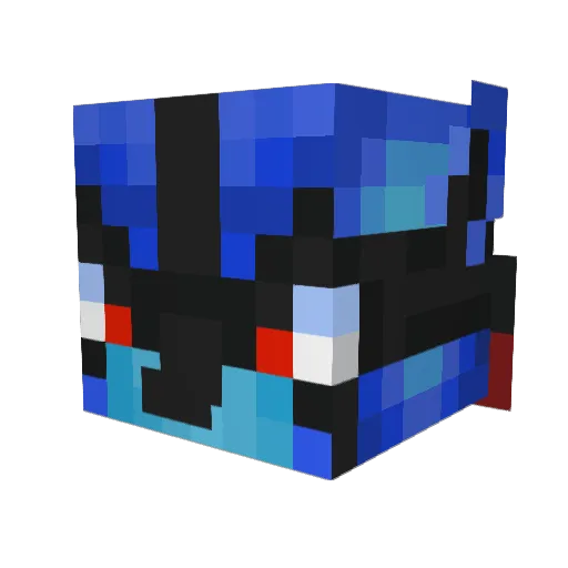 zihyang Minecraft avatar head, 3D render