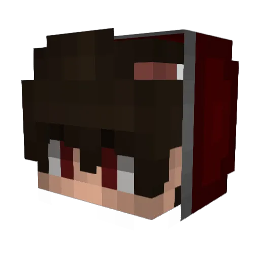ziiDeziL Minecraft avatar head, 3D render