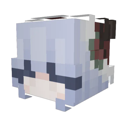 ziirsq Minecraft avatar head, 3D render