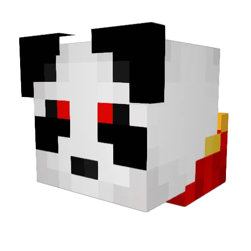zikonder Minecraft avatar head, 3D render