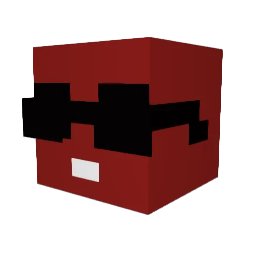 zikorko Minecraft avatar head, 3D render