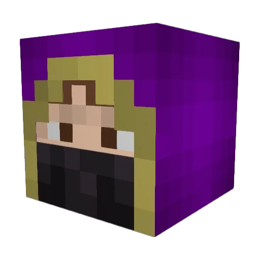 zilecsi Minecraft avatar head, 3D render