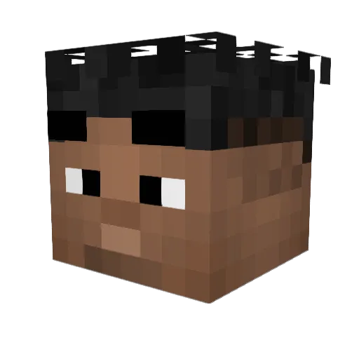 zili24 Minecraft avatar head, 3D render